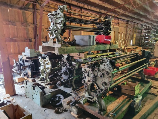 printing press roller supports