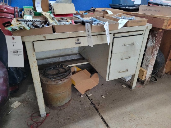 metal desk (contents not included, desk only)