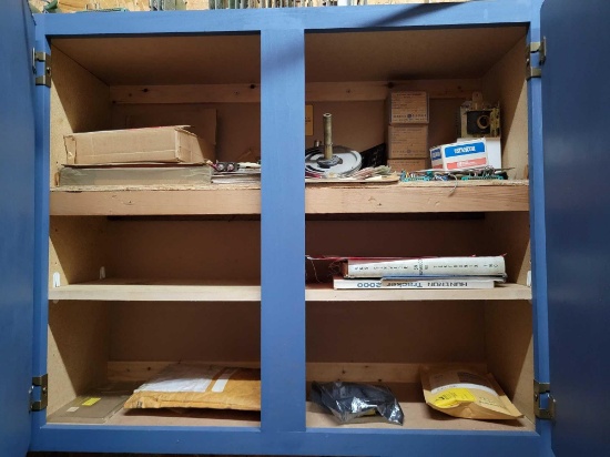 Cabinet contents electronics and manuals