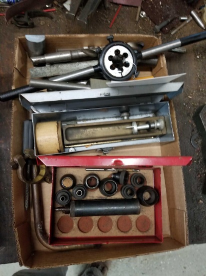 Box of machinist tools