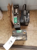 3 used batteries