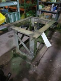 metal stand on casters
