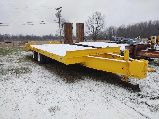 1973 22ft with 5ft DUAL TANDEM EQUIPMENT TRAILER