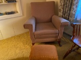 Cushion Chair With Feet Rest