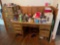 Desk, File Cabinet, Costco Chairs