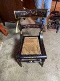 Stenciled Cane Seat Chair