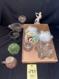Depression Glass, bone china, figurine