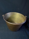 Brass hand hammered bucket