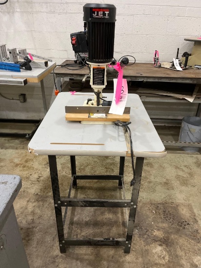 Jet bench top mortiser with table