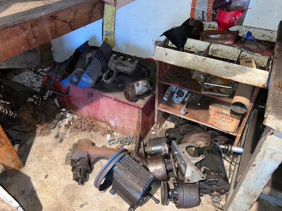 Motors and Parts, Contents Hanging Under Steps