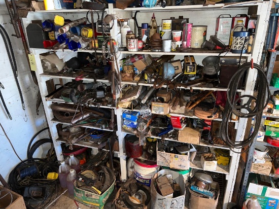 Shelves and Contents, Wire, Tools and Hardware, Parts