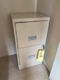 2 drawer file cabinet w/ key