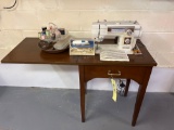 New home sewing machine cabinet