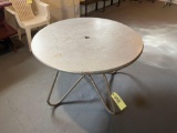 vintage aluminum patio table