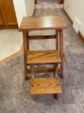 wood step stool