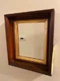 Beveled mirror, deep frame -14x12