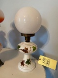 Painted globe lamp