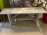 approx 4 ft wood bench