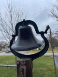 Large cast iron dinner bell