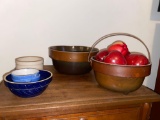 Stoneware Bowls - Wood Apples