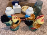 Roosters - Ball Jar - Misc glassware