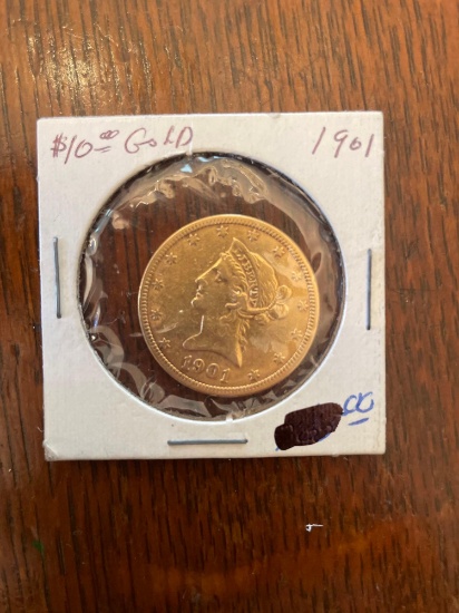 1901 US $10 gold coin