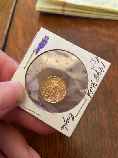 1998 US gold $5 coin