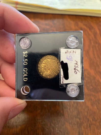 $2.50 gold Indian MS60