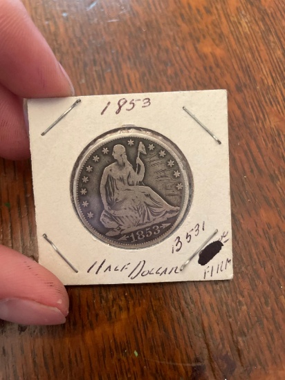1853 US half dollar