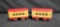 Pair of tin Sunshine Special HO cars