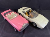 (2) Vintage Plastic Doll Cars