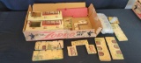 Walt Disney Zorro/ Davey tin play houses with plastic roof