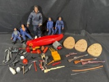 Assortment of Vintage Action Figures and Accessories