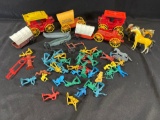 Vintage Plastic Cowboys and Indians Toys