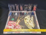 17 Star Wars Action Figures mixed series + 1977 Poster