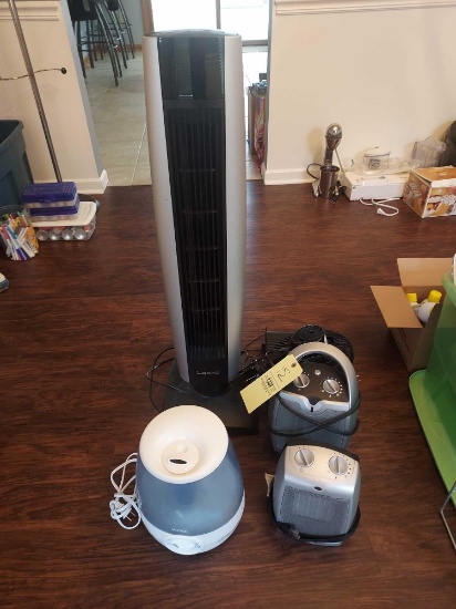 Assortment of Fans, Heaters, & Humidifier