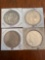 (4) Morgan silver dollars