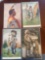 (7) early Indian post cards