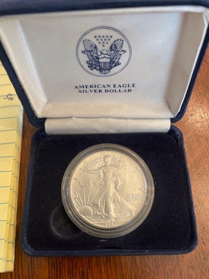 1987 American eagle silver dollar
