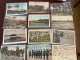 (32) early military WW1 post cards