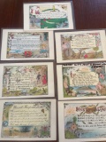 (7) early poetry post cards