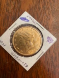 1900 $20 gold US coin