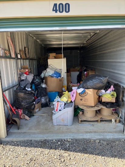 Contents Of Unpaid Storage Unit Located In East Canton Unit 400 and 435 Double Sided Unit