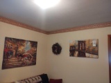 3 Pc of Artwork inc. Jim Daly Piece and Wreath