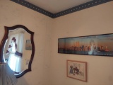 Wall Mirror and 2 Pictures