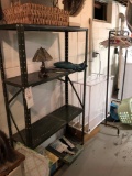metal shelf and laundry racks