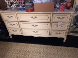 French provincial style dresser with mirror