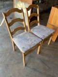 Folding Wood Upholstered Chairs