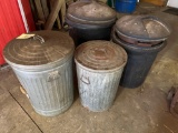 Assorted Trash Cans