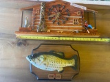 Log Cabin Clock, Billy Bass